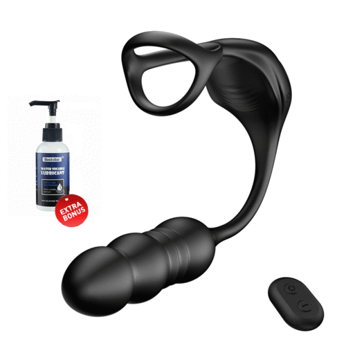 【Free lube!】Mike 9 Thrusting & Vibrating Wearable Prostate Massager with Cock ring