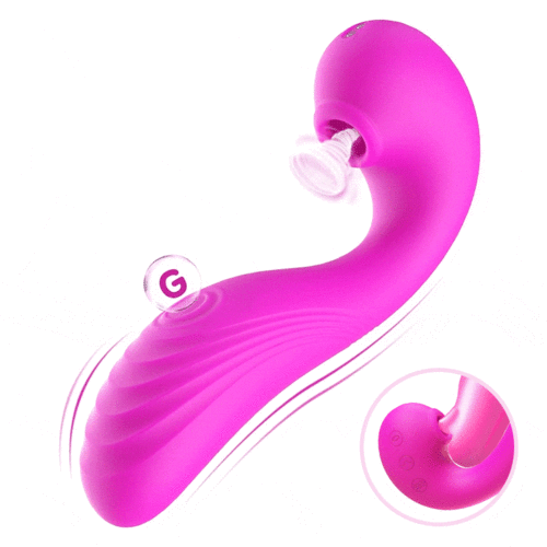 TRIPLE AROUSAL Clitoral Sucking Tongue Licking Flapping G-spot Vibrator