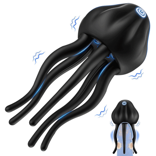 Joyvibetoys 10 Vibrating Modes Wrapping Tentacle Male Vibrator